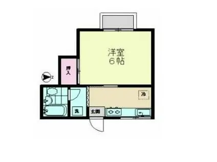 コーポ美紀(1K/1階)の間取り写真