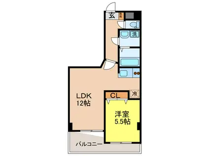 レジデンスアルタ(1LDK/3階)の間取り写真