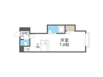 アイビーパレス32(1K/3階)の間取り写真