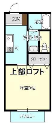 ひくまのハウスA(1K/2階)の間取り写真