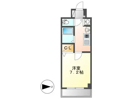 ベレーサ金山(1K/5階)の間取り写真