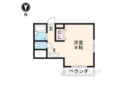 ハイム 正木(ワンルーム/4階)の間取り写真