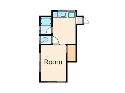 鈴鹿ハイツ(1DK/1階)の間取り写真