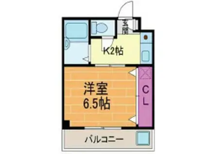 アビタシ才ン23(1K/3階)の間取り写真