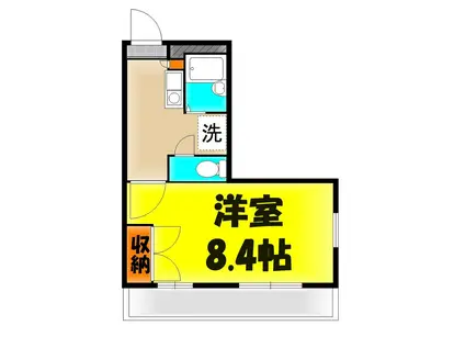 リブェール(1K/1階)の間取り写真