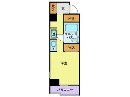 スカイコート大森第4(1K/6階)の間取り写真