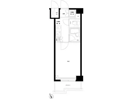 ルーブル南池袋(1K/6階)の間取り写真