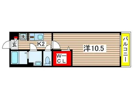 リブリ・貝塚(1K/1階)の間取り写真