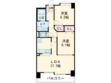 SANTNORE(2LDK/3階)の間取り写真