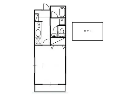 ラッフィナート(1K/2階)の間取り写真
