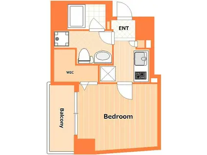 SHOKEN RESIDENCE横浜山手(1K/6階)の間取り写真
