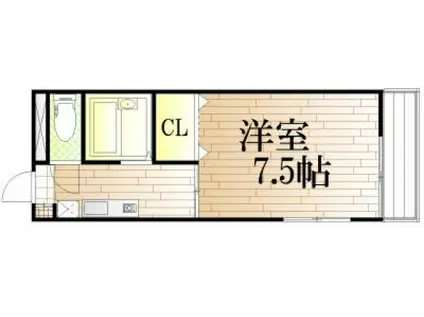 ヴェルサスライム(1K/3階)の間取り写真