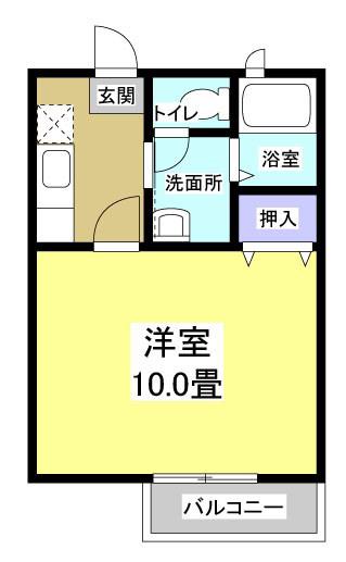 サンステージ(1K/1階)の間取り写真