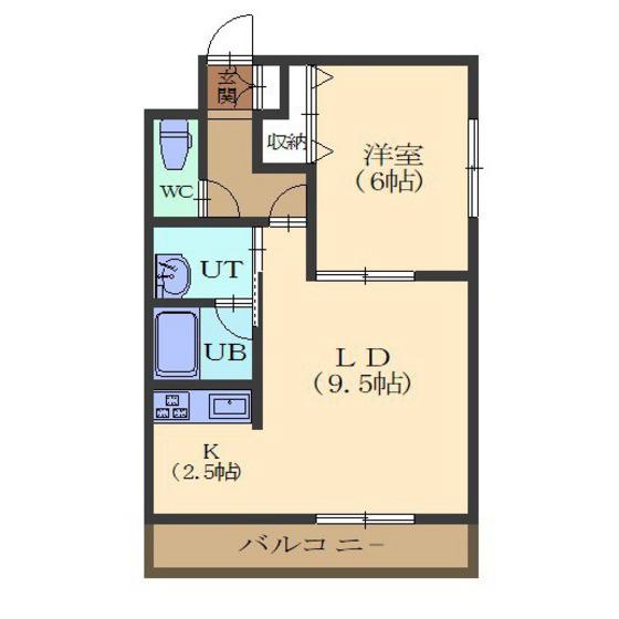 NEO21(1LDK/4階)の間取り写真