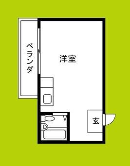 エルシティ新今里(ワンルーム/4階)の間取り写真