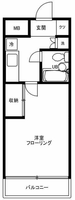 ルミエール西荻(1K/5階)の間取り写真