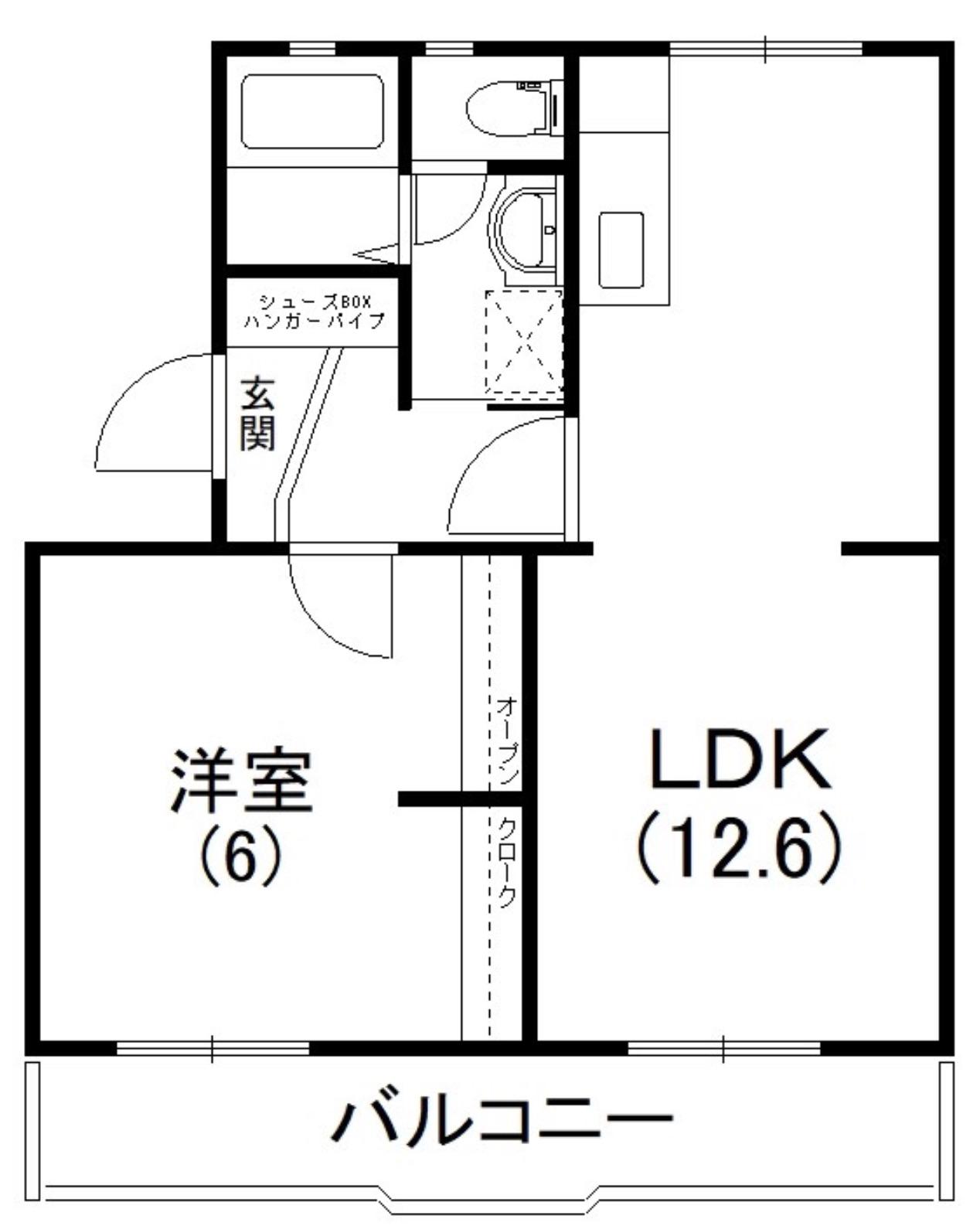 プリシードナイン(1LDK/2階)の間取り写真