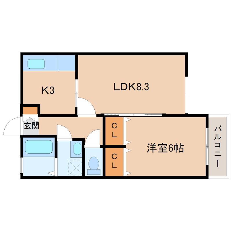 NTマンションII(1LDK/3階)の間取り写真