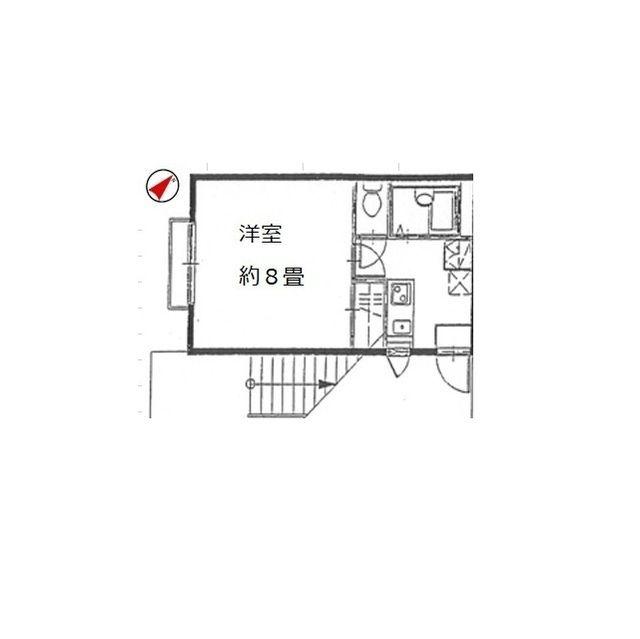 アムールHASHIMOTOⅠ(1K/3階)の間取り写真