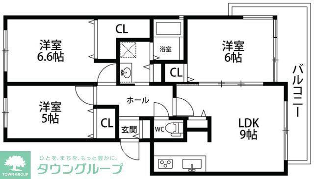 パスト大宮(3LDK/1階)の間取り写真