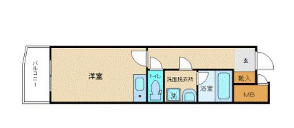 イーグル巣鴨(1K/10階)の間取り写真