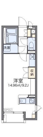 レオネクストウッド(ワンルーム/1階)の間取り写真