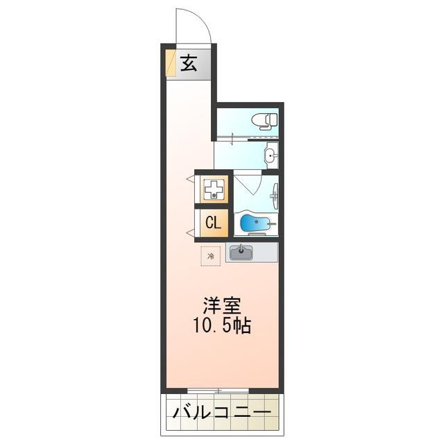 SHANGRI-LA(ワンルーム/5階)の間取り写真