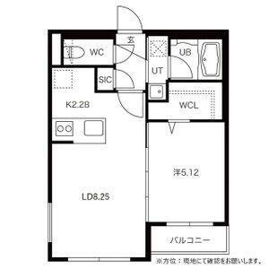 フェーラシュヴァル菊水(1LDK/2階)の間取り写真
