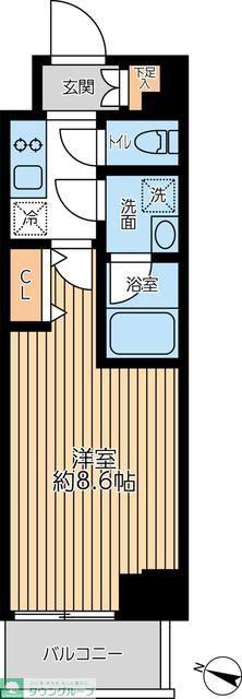 GRAN PASEO 日本橋三越前(1K/6階)の間取り写真