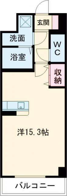 S-FORT宇都宮南大通(ワンルーム/2階)の間取り写真