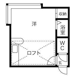 AMS奥村(1DK/3階)の間取り写真