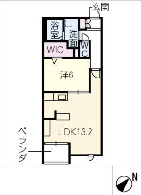 FILARE(1LDK/2階)の間取り写真