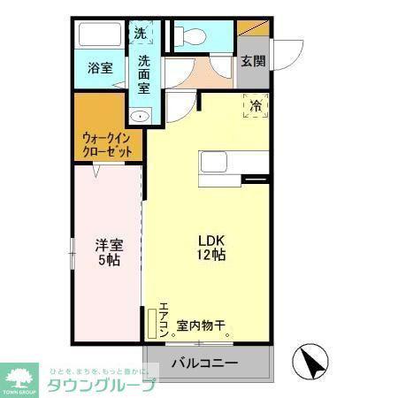 アネーロチヨ(1LDK/3階)の間取り写真