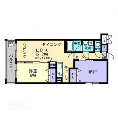 ピアグロリア森下町(2LDK/4階)の間取り写真
