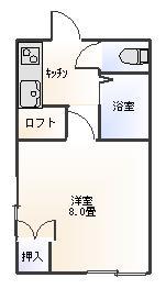 マンションSATO(1K/1階)の間取り写真