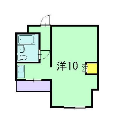エステート丸貞(ワンルーム/4階)の間取り写真
