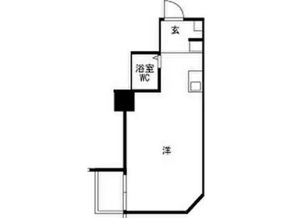 クレドール西明石Ⅲ(ワンルーム/3階)の間取り写真