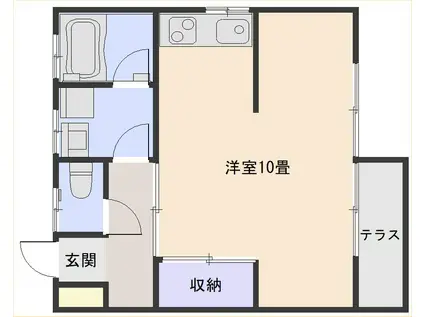 村永アパート(ワンルーム/1階)の間取り写真