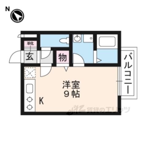 セジュールIHARA(ワンルーム/2階)の間取り写真