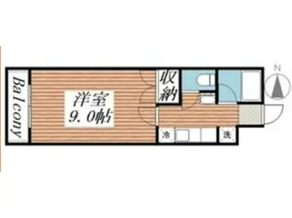 メゾン・ド・ジェルム(1K/3階)の間取り写真