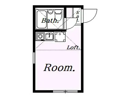 ユナイト上星川ニューオーリンズ(ワンルーム/2階)の間取り写真