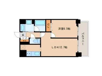 幸COURT NARASANJO(1LDK/2階)の間取り写真