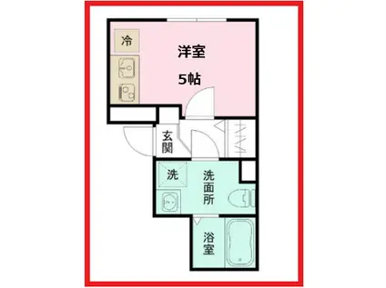 ブリオ亀有(ワンルーム/3階)の間取り写真