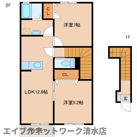 MアイランドII(2LDK/2階)の間取り写真
