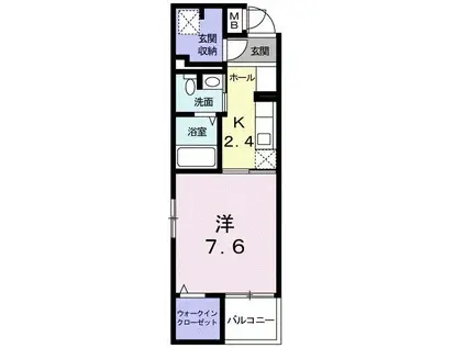 JR東海道本線 静岡駅 バス乗車時間:22分 最寄りバス停で下車 徒歩4分 5階建 築13年(1K/3階)の間取り写真