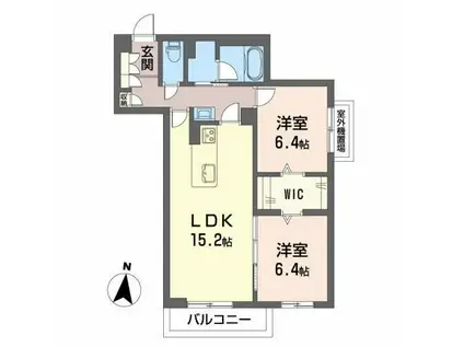 レンブランサ(2LDK/3階)の間取り写真
