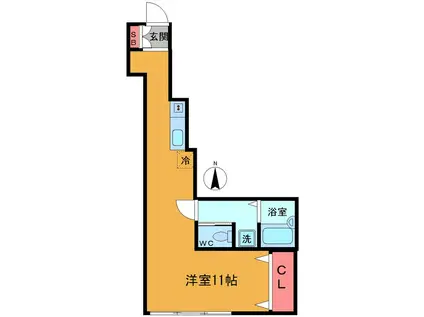 大東ビルマンション(ワンルーム/2階)の間取り写真