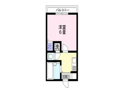 メゾンド・ティファニーIII(1K/1階)の間取り写真