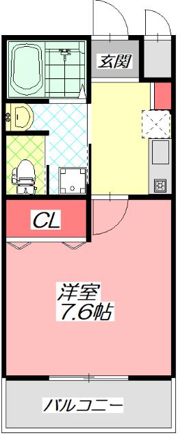 REVO門真(1K/2階)の間取り写真