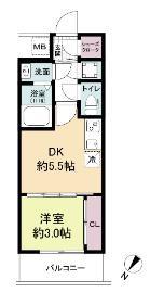 セレニテ神戸ミラク(1DK/11階)の間取り写真